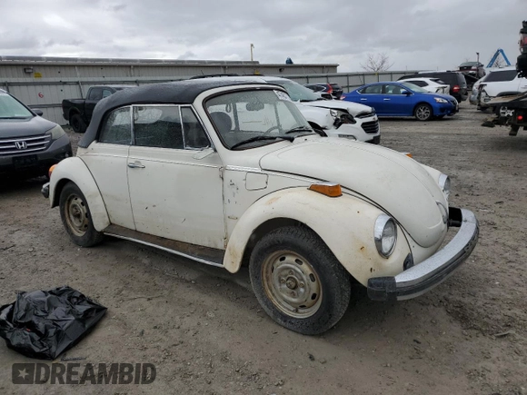 1978 Volkswagen Beetle with VIN 1582067349, listed as a Copart auction lot 47457725 with 346,185 mi miles and Salvage Title. Bid and sale history available at DreamBid. Image 4.