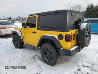 2021 Jeep Wrangler Sport S with VIN 1C4GJXAN5MW680091, listed as a Copart auction lot 87200454 with Not Provided miles and Salvage Title. Bid and sale history available at DreamBid. Image 2.