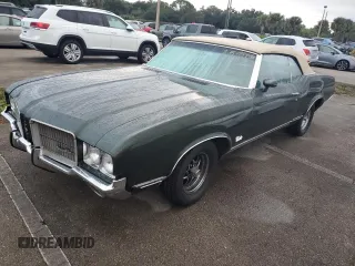 1971 Oldsmobile Cutlass with VIN 342671M222369, listed as a Copart auction lot 75074494 with Not Provided miles and Salvage Title. Bid and sale history available at DreamBid. Image 1.