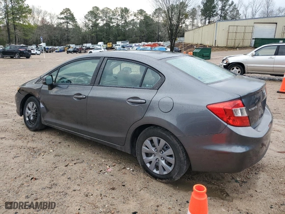 2012 Honda Civic Sdn LX with VIN 2HGFB2F50CH316910, listed as a Copart auction lot 49184325 with 163,698 mi miles and Salvage Title. Bid and sale history available at carsss.com. Image 2.