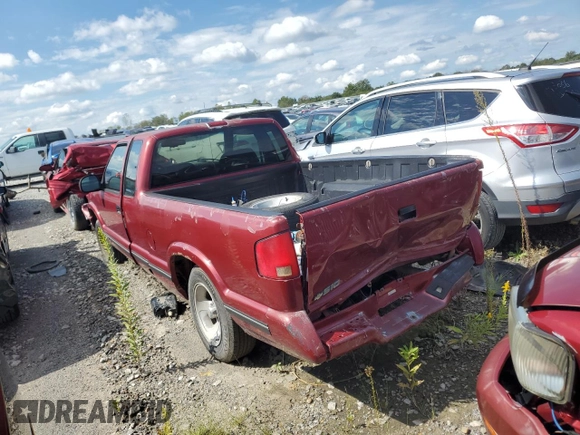 1997 Chevrolet S-10 LS with VIN 1GCCS19W6VK124077, listed as a Copart auction lot 61574074 with 201,171 mi miles and Salvage Title. Bid and sale history available at DreamBid. Image 2.