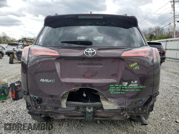 2017 Toyota RAV4 LE z VIN 2T3BFREV4HW567464, wystawiony jako Copart lot #51583725 z przebiegiem 97 561 mil mil oraz Szkoda całkowita • Salvage title. Historia ofert i sprzedaży dostępna na DreamBid. Obrazek 6.
