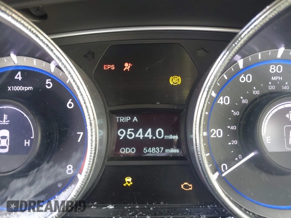 2012 Hyundai Sonata GLS with VIN 5NPEB4AC8CH335899, listed as a IAAI auction lot 41378841 with 54,837 mi miles. Bid and sale history available at carsss.com. Image 15.