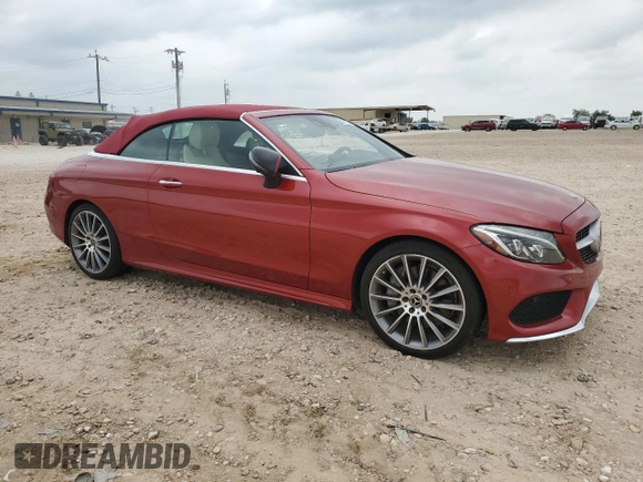 2018 Mercedes-Benz C 300 with VIN WDDWK4JB7JF714207, listed as a Copart auction lot 55471905 with 34,716 mi miles and Salvage title. Bid and sale history available at DreamBid. Image 4.