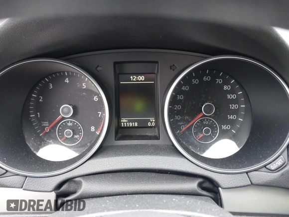 2012 Volkswagen Golf with VIN WVWDB7AJ4CW308026, listed as a IAAI auction lot 41553950 with 151,000 mi miles and . Bid and sale history available at DreamBid. Image 7.