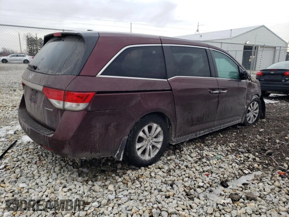 2017 Honda Odyssey SE with VIN 5FNRL5H39HB026684, listed as a Copart auction lot 46388465 with 176,311 mi miles and Non Repairable. Bid and sale history available at carsss.com. Image 3.