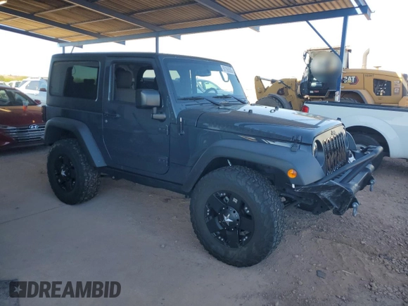 2017 Jeep Wrangler Sport with VIN 1C4AJWAG5HL662456, listed as a Copart auction lot 50166505 with 61,249 mi miles and Salvage Title. Bid and sale history available at DreamBid. Image 4.