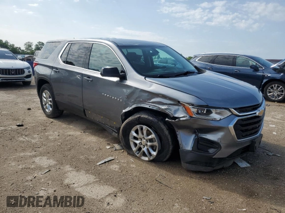 2020 Chevrolet Traverse LS with VIN 1GNERFKW4LJ185840, listed as a Copart auction lot 61645455 with 47,682 mi miles and Salvage title. Bid and sale history available at DreamBid. Image 4.