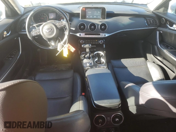 2018 Kia Stinger with VIN KNAE15LA5J6011169, listed as a Copart auction lot 87245514 with 67,199 mi miles and Salvage Title. Bid and sale history available at DreamBid. Image 8.