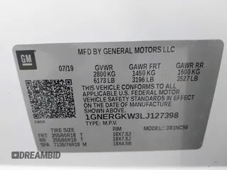 2020 Chevrolet Traverse LT Cloth z VIN 1GNERGKW3LJ127398, wystawiony jako IAAI lot #42161330 z przebiegiem 96 140 mil mil oraz . Historia ofert i sprzedaży dostępna na DreamBid. Obrazek 9.