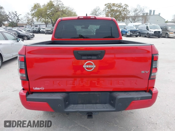 2022 Nissan Frontier SV with VIN 1N6ED1EJ7NN644412, listed as a IAAI auction lot 41730154 with 18,500 mi miles and . Bid and sale history available at DreamBid. Image 16.