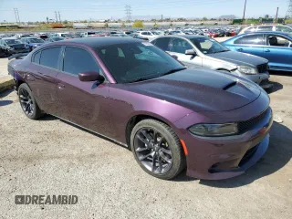 2022 Dodge Charger R/T with VIN 2C3CDXCT8NH145844, listed as a Copart auction lot 51962865 with 34,691 mi miles and Salvage Title. Bid and sale history available at DreamBid. Image 4.