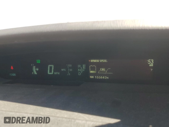 2013 Toyota Prius One with VIN JTDKN3DU7D5583782, listed as a Copart auction lot 49574105 with 155,842 mi miles and Salvage Title. Bid and sale history available at carsss.com. Image 9.