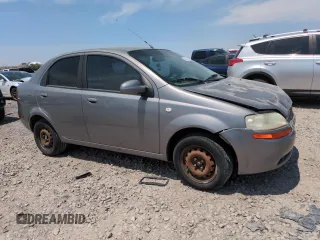 2006 Chevrolet Aveo LS with VIN KL1TD56666B540466, listed as a Copart auction lot 60418355 with 252,838 mi miles and Salvage title. Bid and sale history available at DreamBid. Image 4.