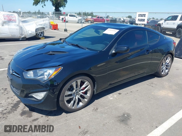 2013 Hyundai Genesis Coupe Track z VIN KMHHU6KJ6DU089065, wystawiony jako IAAI lot #42224509 z przebiegiem 104 918 mil mil oraz . Historia ofert i sprzedaży dostępna na DreamBid. Obrazek 17.