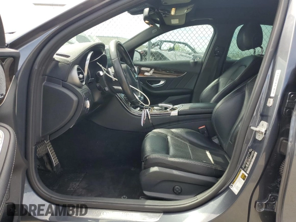 2015 Mercedes-Benz C-Class C 300 with VIN 55SWF4JBXFU080884, listed as a Copart auction lot 53074115 with 136,564 mi miles and Clean Title. Bid and sale history available at carsss.com. Image 7.