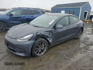 2022 Tesla Model 3 Long Range with VIN 5YJ3E1EB0NF120016, listed as a Copart auction lot 51757835 with 40,030 mi miles and Salvage Title. Bid and sale history available at DreamBid. Image 1.