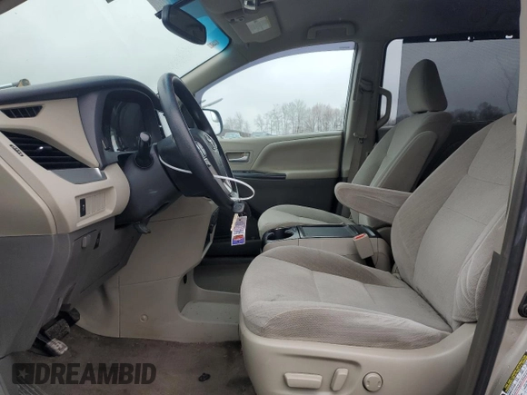 2017 Toyota Sienna LE with VIN 5TDJZ3DC8HS149992, listed as a Copart auction lot 51878725 with 90,299 mi miles and Salvage title. Bid and sale history available at DreamBid. Image 7.