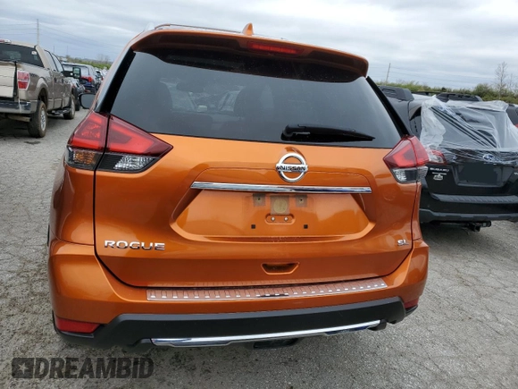 2018 Nissan Rogue S with VIN JN8AT2MT1JW466602, listed as a Copart auction lot 48298244 with 44,467 mi miles and Salvage Title. Bid and sale history available at carsss.com. Image 6.