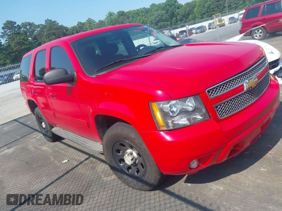2013 Chevrolet Tahoe Commercial with VIN 1GNSK2E02DR167962, listed as a IAAI auction lot 42554839 with 158,634 mi miles and . Bid and sale history available at DreamBid. Image 1.