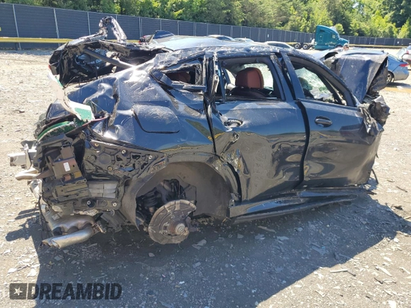 2023 BMW X6 M50i with VIN 5UXCY8C07P9N76740, listed as a Copart auction lot 62194394 with 0 mi miles and Salvage Title. Bid and sale history available at carsss.com. Image 3.
