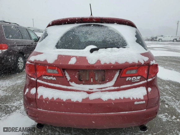 2008 Acura RDX Tech Pkg with VIN 5J8TB18558A019129, listed as a Copart auction lot 44847105 with 144,959 mi miles and Salvage Title. Bid and sale history available at carsss.com. Image 6.