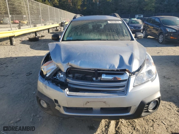 2014 Subaru Outback 2.5i with VIN 4S4BRBAC8E3248047, listed as a Copart auction lot 76633074 with 74,916 mi miles and Salvage Title. Bid and sale history available at carsss.com. Image 5.