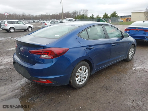 2020 Hyundai Elantra SE with VIN 5NPD74LF8LH548601, listed as a IAAI auction lot 42022059 with 95,497 mi miles. Bid and sale history available at carsss.com. Image 4.