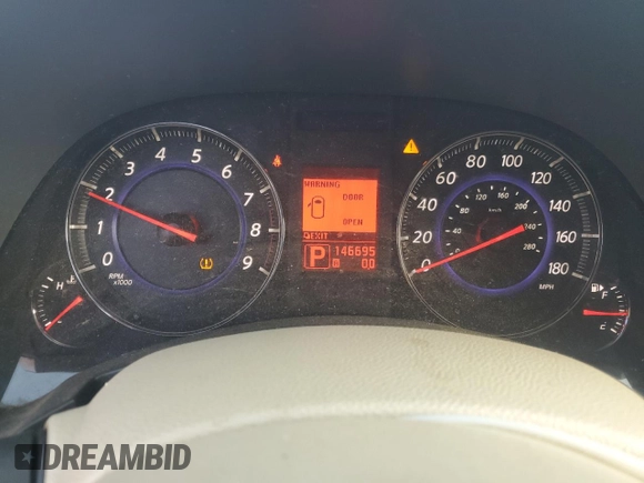 2010 Infiniti FX with VIN JN8AS1MW1AM851189, listed as a Copart auction lot 53859835 with 146,695 mi miles and Salvage title. Bid and sale history available at DreamBid. Image 9.