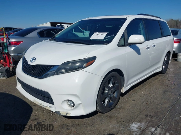 2015 Toyota Sienna SE with VIN 5TDXK3DC4FS658148, listed as a IAAI auction lot 41601341 with 110,329 mi miles. Bid and sale history available at carsss.com. Image 17.