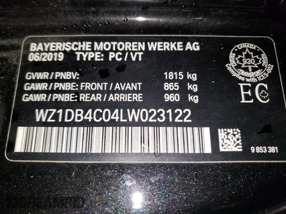 2020 Toyota Supra 3.0 z VIN WZ1DB4C04LW023122, wystawiony jako Copart lot #50207575 z przebiegiem 9 363 mil mil oraz Czysty tytuł • Clean title. Historia ofert i sprzedaży dostępna na DreamBid. Obrazek 12.