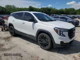 2023 GMC Terrain SLE with VIN 3GKALMEG7PL247543, listed as a Copart auction lot 55238535 with Not provided miles and Salvage title. Bid and sale history available at DreamBid. Image 4.