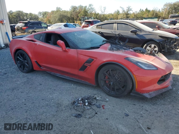 2019 Chevrolet Corvette Grand Sport 1LT z VIN 1G1YV2D71K5124056, wystawiony jako Copart lot #87246884 z przebiegiem Nie podano mil oraz Szkoda całkowita • Salvage title. Historia ofert i sprzedaży dostępna na DreamBid. Obrazek 4.