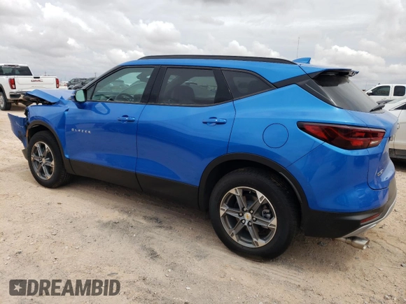 2024 Chevrolet Blazer LT with VIN 3GNKBDR43RS191474, listed as a Copart auction lot 60072544 with 2,558 mi miles and Salvage title. Bid and sale history available at DreamBid. Image 2.