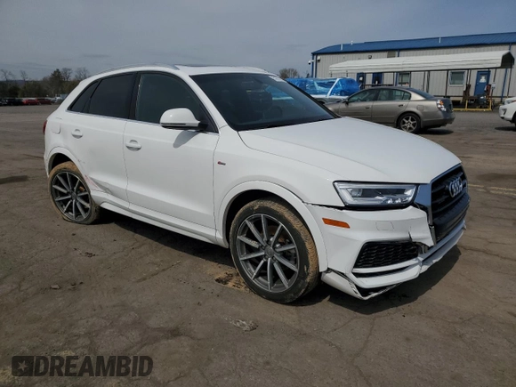 2018 Audi Q3 Premium Plus with VIN WA1JCCFS9JR016968, listed as a Copart auction lot 51617255 with 39,091 mi miles and Salvage Title. Bid and sale history available at carsss.com. Image 4.