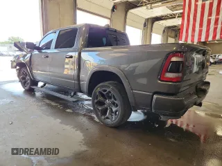 2021 Ram 1500 Limited with VIN 1C6SRFHT1MN563896, listed as a Copart auction lot 63918625 with 91,523 mi miles and Salvage title. Bid and sale history available at DreamBid. Image 2.