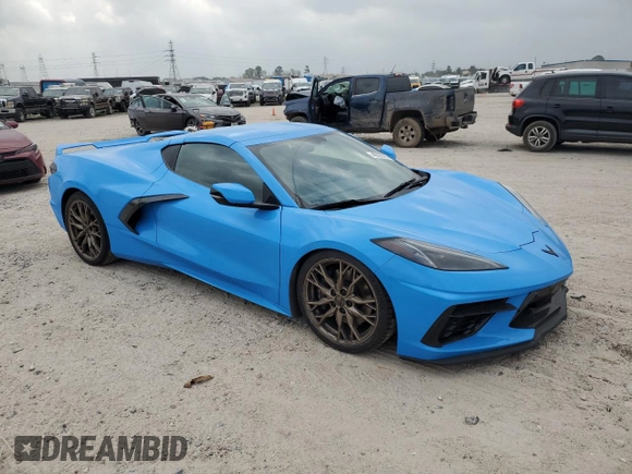 2020 Chevrolet Corvette 2LT with VIN 1G1Y72D45L5117631, listed as a Copart auction lot 49029335 with 43,587 mi miles and Salvage title. Bid and sale history available at DreamBid. Image 4.