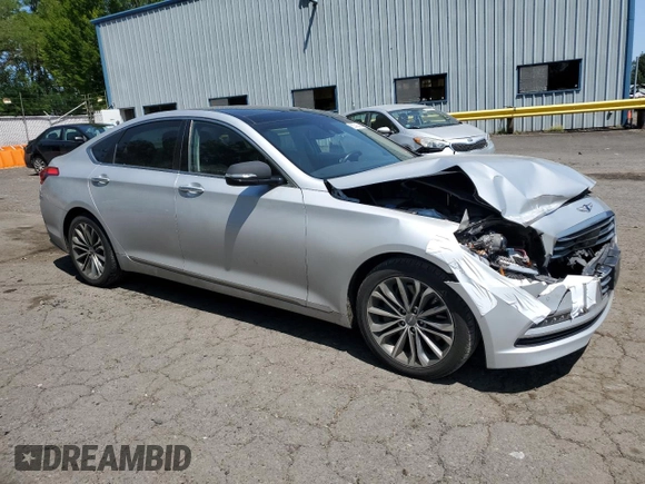 2017 Genesis G80 3.8L with VIN KMHGN4JE0HU172286, listed as a Copart auction lot 58486865 with 83,202 mi miles and Clean title. Bid and sale history available at DreamBid. Image 4.