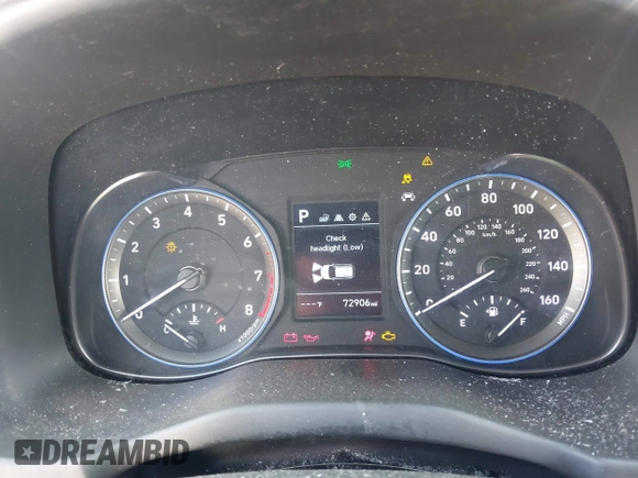 2021 Hyundai Kona SE with VIN KM8K12AA5MU641468, listed as a IAAI auction lot 41726578 with 72,906 mi miles and . Bid and sale history available at DreamBid. Image 7.