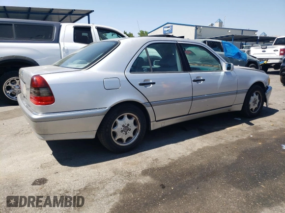 1998 Mercedes-Benz C 230/260/280/320 with VIN WDBHA23G1WA607028, listed as a Copart auction lot 60451414 with 253,477 mi miles and Clean Title. Bid and sale history available at carsss.com. Image 3.