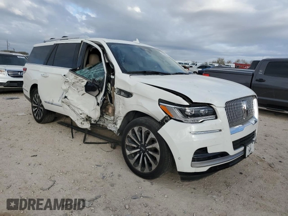 2022 Lincoln Navigator Reserve z VIN 5LMJJ3KT6NEL05029, wystawiony jako Copart lot #86290224 z przebiegiem Nie podano mil oraz Szkoda całkowita • Salvage title. Historia ofert i sprzedaży dostępna na DreamBid. Obrazek 4.