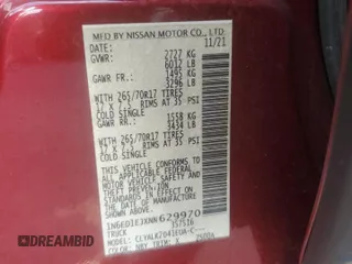 2022 Nissan Frontier S with VIN 1N6ED1EJXNN629970, listed as a Copart auction lot 80120024 with 29,266 mi miles and Non repairable. Bid and sale history available at DreamBid. Image 14.