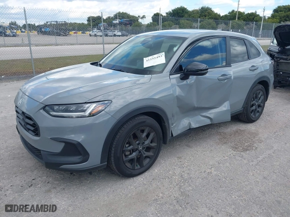 2024 Honda HR-V Sport with VIN 3CZRZ2H58RM778169, listed as a IAAI auction lot 41555493 with 10,270 mi miles. Bid and sale history available at carsss.com. Image 17.