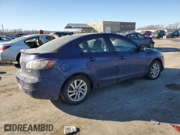2013 Mazda 3 i Grand Touring with VIN JM1BL1W73D1724744, listed as a Copart auction lot 42173765 with 86,698 mi miles and Salvage Title. Bid and sale history available at carsss.com. Image 3.