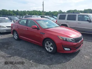 2014 Kia Optima LX with VIN 5XXGM4A75EG300225, listed as a IAAI auction lot 42735881 with 86,212 mi miles and . Bid and sale history available at DreamBid. Image 1.