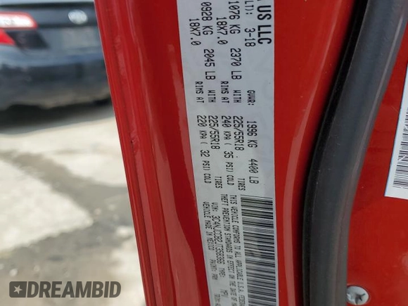 2018 Jeep Compass Limited with VIN 3C4NJCCB2JT358366, listed as a Copart auction lot 57937785 with 72,834 mi miles and Salvage title. Bid and sale history available at DreamBid. Image 13.