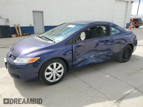 2008 Honda Civic Cpe LX with VIN 2HGFG12608H540888, listed as a Copart auction lot 51320165 with 114,292 mi miles and Salvage Title. Bid and sale history available at carsss.com. Image 1.