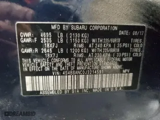 2018 Subaru Outback Limited with VIN 4S4BSANC0J3214591, listed as a Copart auction lot 45080895 with 147,302 mi miles and Non Repairable. Bid and sale history available at carsss.com. Image 13.