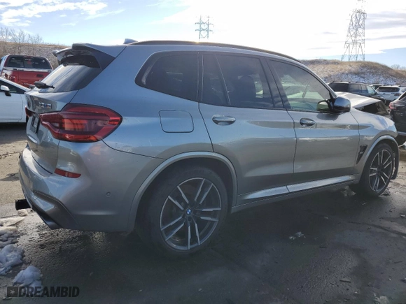 2020 BMW X3 M Competition with VIN 5YMTS0C05L9B36993, listed as a Copart auction lot 79979293 with 51,572 mi miles. Bid and sale history available at carsss.com. Image 3.