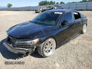 2023 Honda Civic Sport with VIN 2HGFE2F53PH525796, listed as a Copart auction lot 56012985 with 21,846 mi miles and Salvage title. Bid and sale history available at DreamBid. Image 1.